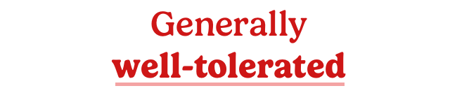 Generally well-tolerated