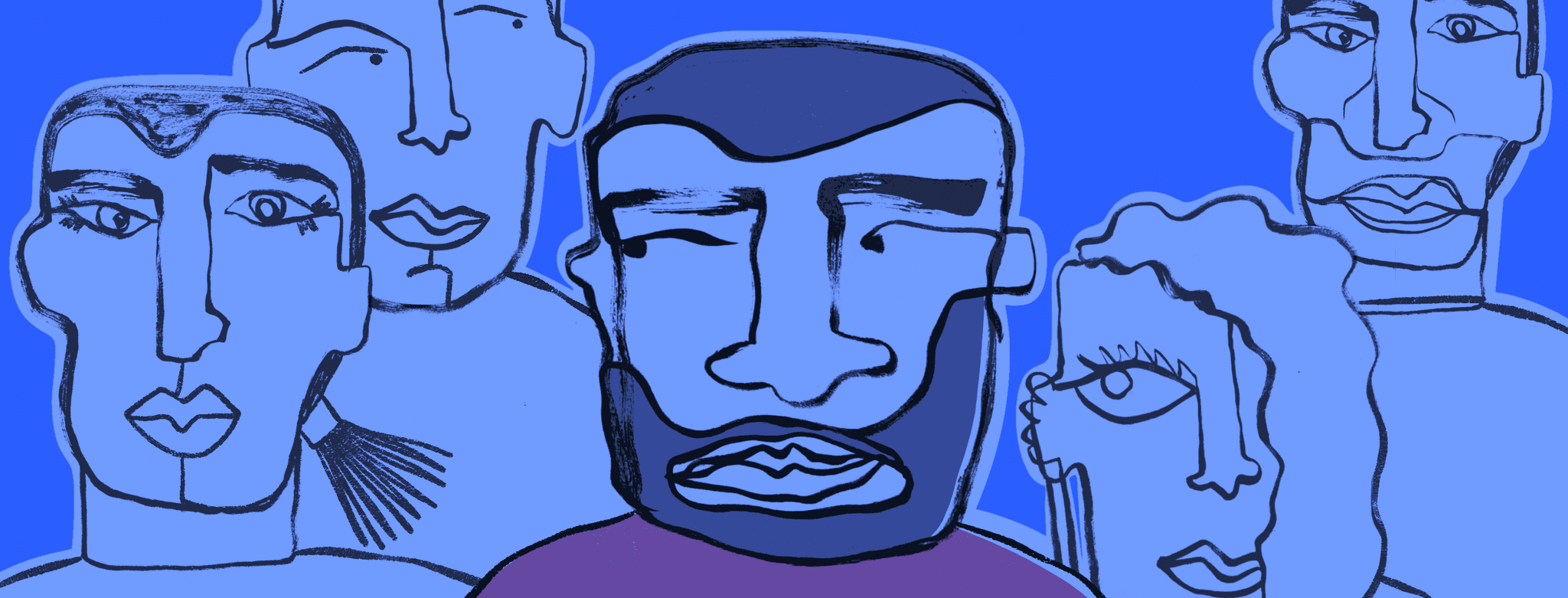 A man surrounded by friends cries when his friends disappear