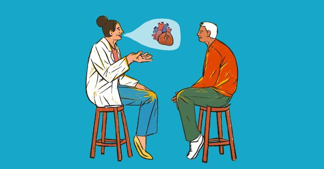 Doctor and patient having a discussion